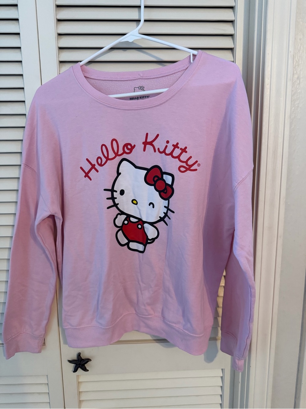 Hello Kitty Pink Pullover with Red Graphic
